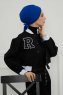 Ellie - Blauw Katoen Turban