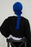 Ellie - Blauw Katoen Turban