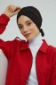 Ellie - Zwart Katoen Turban