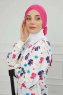 Ellie - Fuchsia Katoen Turban