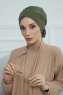 Ellie - Khaki Katoen Turban