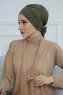 Ellie - Khaki Katoen Turban