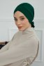 Ellie - Donkergroen Katoen Turban