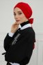 Ellie - Rood Katoen Turban