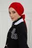Ellie - Rood Katoen Turban