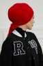Ellie - Rood Katoen Turban