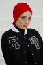 Ellie - Rood Katoen Turban