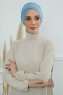 Ellie - Sky Blue Katoen Turban
