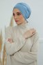 Ellie - Sky Blue Katoen Turban