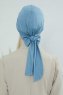 Ellie - Sky Blue Katoen Turban