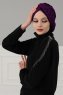 Theresa - Purper Katoen Turban - Ayse Turban