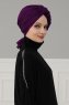 Theresa - Purper Katoen Turban - Ayse Turban