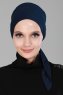 Felicia - Marineblauw Katoen Turban