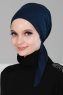 Felicia - Marineblauw Katoen Turban
