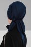Felicia - Marineblauw Katoen Turban