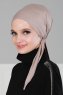 Felicia - Taupe Katoen Turban