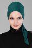 Felicia - Donkergroen Katoen Turban