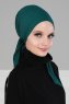 Felicia - Donkergroen Katoen Turban