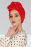 Kerstin - Rood Katoen Turban - Ayse Turban