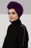 Kerstin - Purper Katoen Turban - Ayse Turban