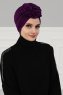 Kerstin - Purper Katoen Turban - Ayse Turban