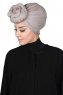 Sigrid - Taupe Katoen Hijab - Ayse Turban