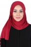 Sigrid - Bordeaux Katoen Hijab - Ayse Turban