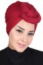 Sigrid - Bordeaux Katoen Hijab - Ayse Turban
