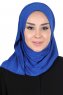 Sigrid - Blauw Katoen Hijab - Ayse Turban