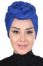 Sigrid - Blauw Katoen Hijab - Ayse Turban