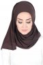 Sigrid - Bruin Katoen Hijab - Ayse Turban