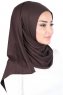 Sigrid - Bruin Katoen Hijab - Ayse Turban