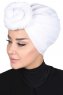 Sigrid - Wit Katoen Hijab - Ayse Turban