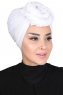 Sigrid - Wit Katoen Hijab - Ayse Turban