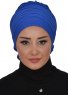 Monica - Blauw Katoen Turban - Ayse Turban