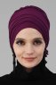 Monica - Purper Katoen Turban - Ayse Turban