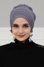 Monica - Grijs Katoen Turban - Ayse Turban