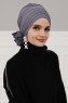Monica - Grijs Katoen Turban - Ayse Turban