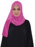 Evelina - Fuchsia Praktisch Hijab - Ayse Turban
