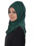 Evelina - Donkergroen Praktisch Hijab - Ayse Turban