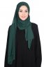Joline - Donkergroen Premium Chiffon Hijab