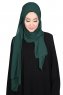 Joline - Donkergroen Premium Chiffon Hijab