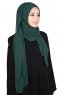 Joline - Donkergroen Premium Chiffon Hijab