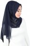 Joline - Marineblauw Premium Chiffon Hijab