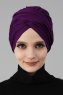 Fiona - Purper Katoen Turban - Ayse Turban