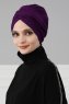 Fiona - Purper Katoen Turban - Ayse Turban