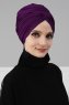 Fiona - Purper Katoen Turban - Ayse Turban