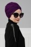 Fiona - Purper Katoen Turban - Ayse Turban