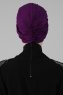 Fiona - Purper Katoen Turban - Ayse Turban