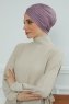 Fiona - Lilac Katoen Turban